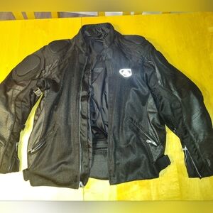 Black Mesh Motorcycle Jacket NWOT